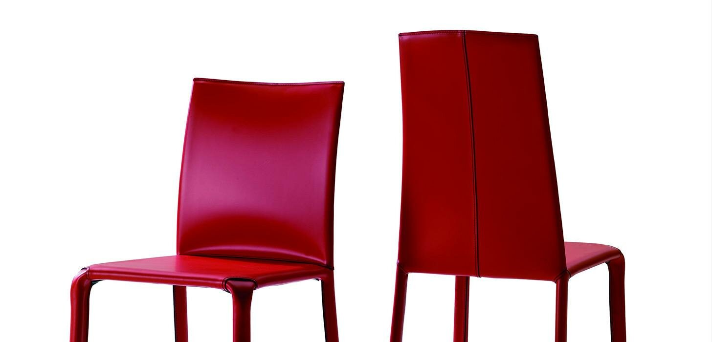 Krzesła Bontempi Alice czerwone