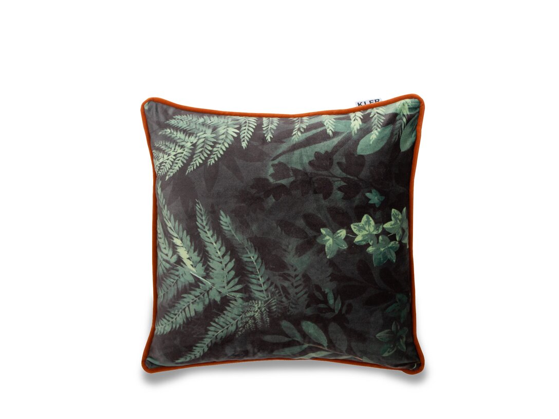 Poduszka Kler Accessories Matto 45x45 cm, kolor zielony, materiał tkanina