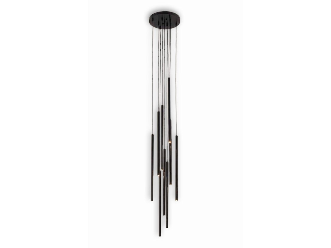 Lampa sufitowa Kler Accessories Kosame 8 x G9 (brak w komplecie), kolor czarny, materiał aluminium