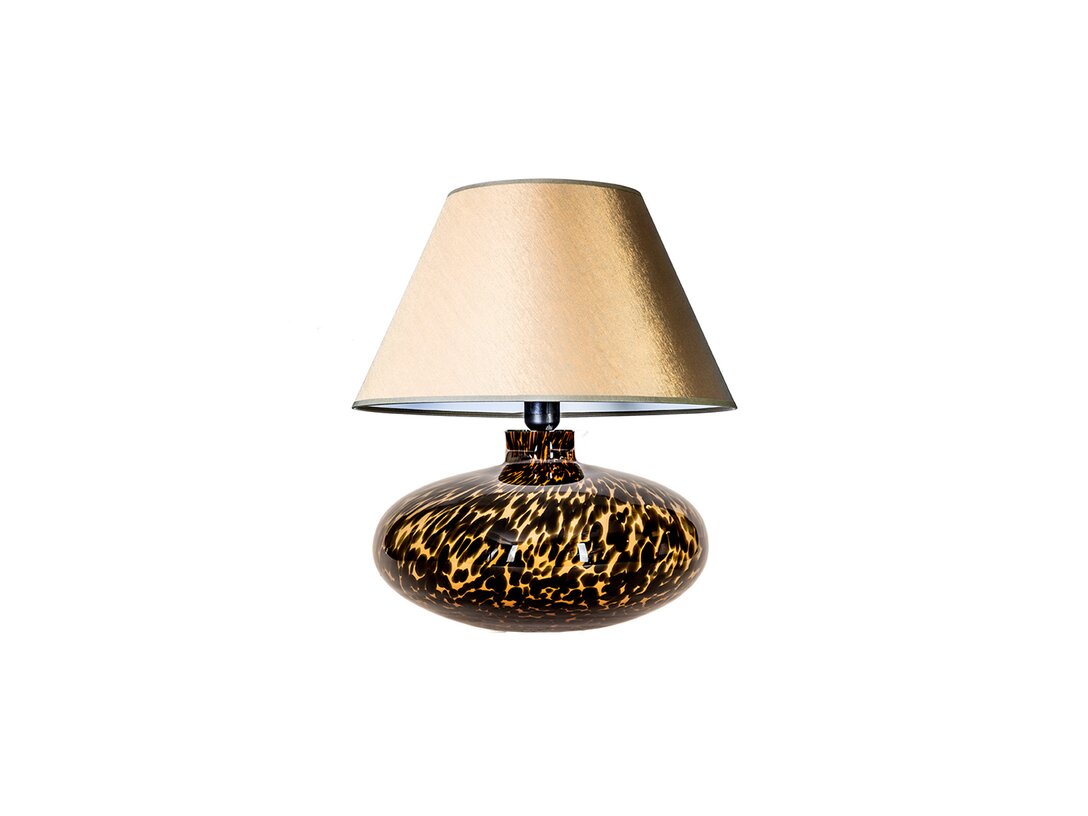 Lampa stołowa Kler Accessories Tanzania 1xE27, max.60W (brak żarówki w komplecie), kolor czarny, materiał szkło