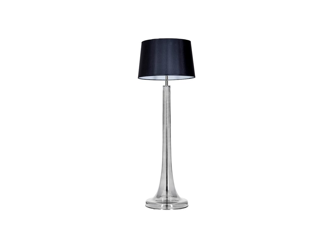 Lampa podłogowa Kler Accessories Zurich 1xE27, max.60W (brak żarówki w komplecie), kolor antracytowy, materiał szkło