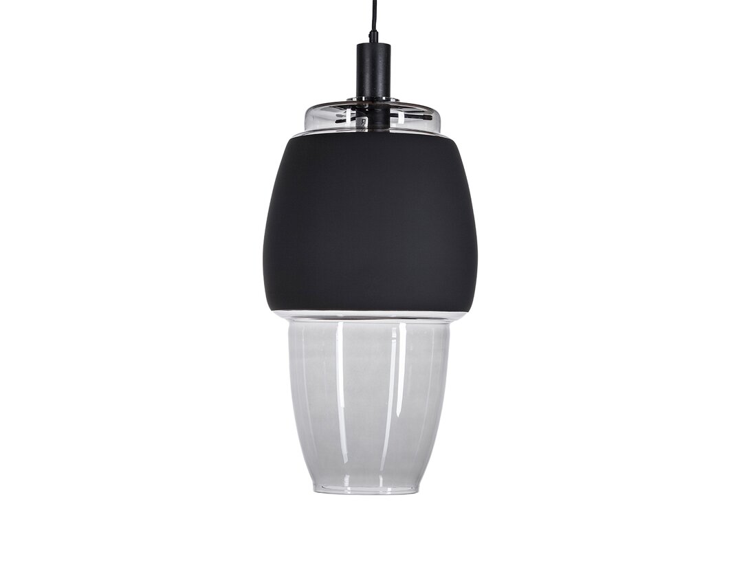 Lampa wisząca Kler Accessories Ariel 1xE27, max.60W (brak żarówki w komplecie), kolor czarny, materiał szkło