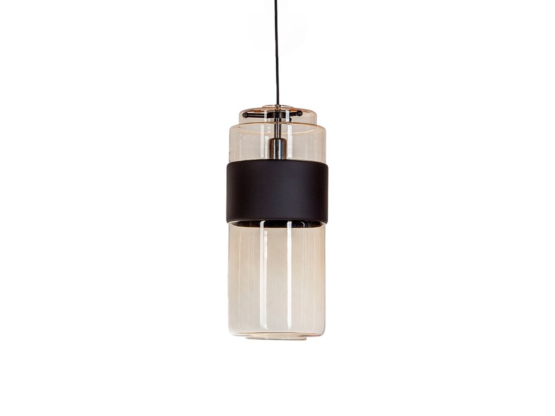 Lampa wisząca Kler Accessories Umbriel 1xE27, max.60W (brak żarówki w komplecie), kolor brązowy, materiał szkło