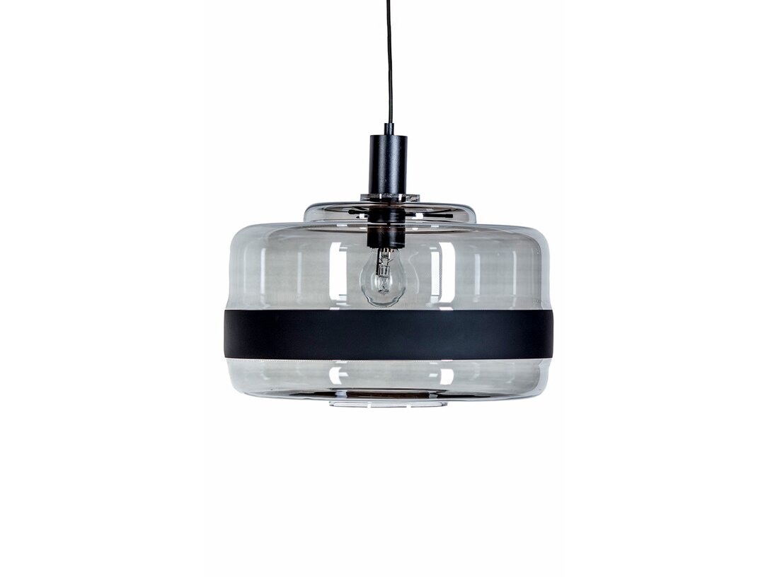 Lampa wisząca Kler Accessories Umbriel 1xE27, max.60W (brak żarówki w komplecie), kolor czarny, materiał szkło
