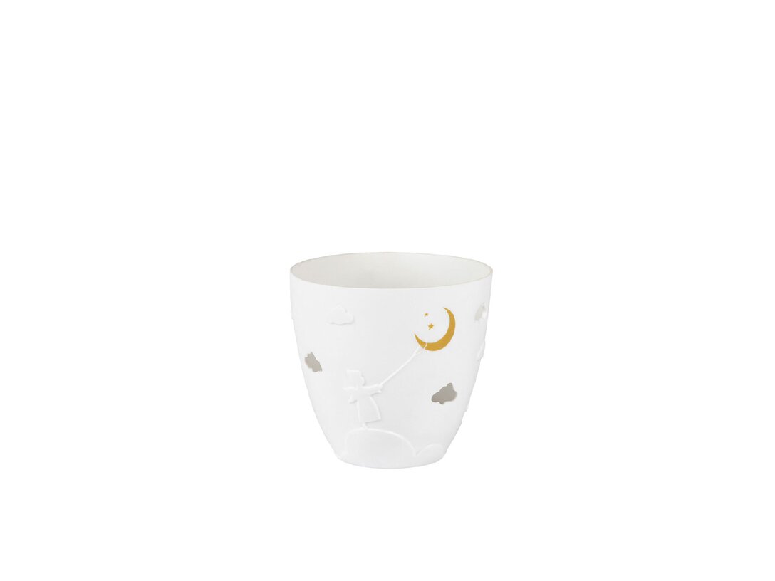 Świecznik zimowy Anioł Räder, kolor biały, materiał porcelana