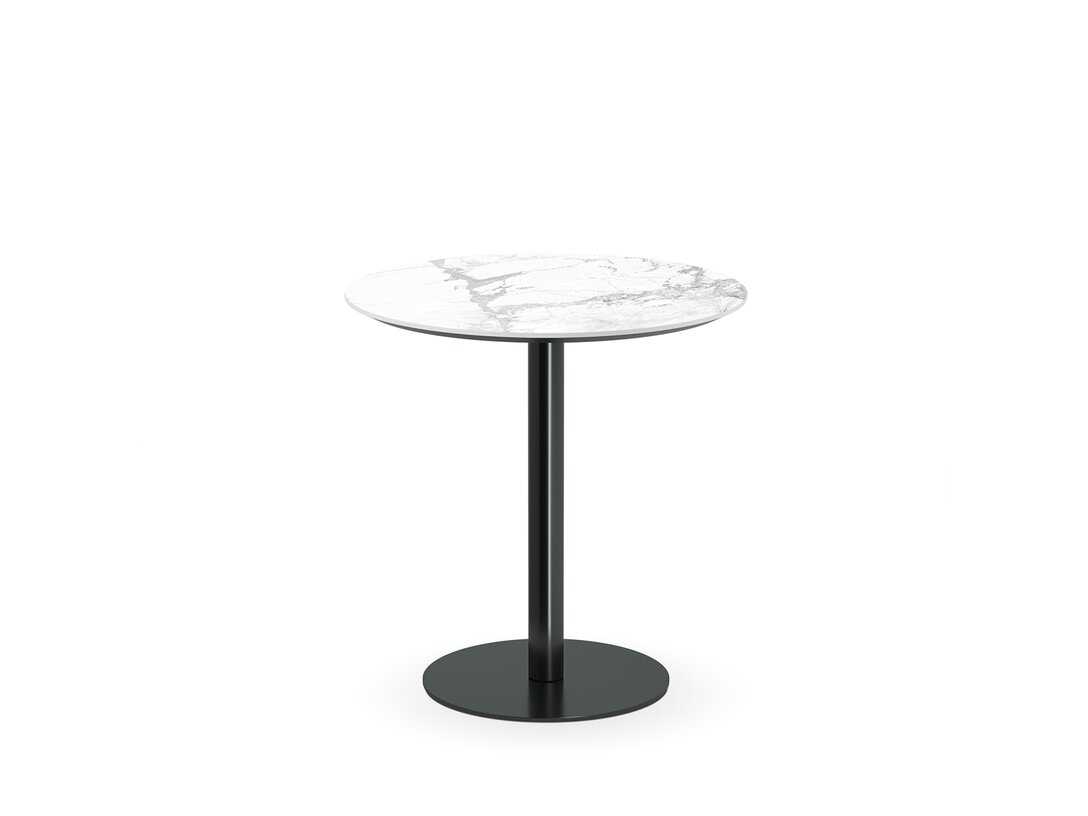 Stolek odkládací KLER ET Flat  x , prům. 48 cm, barva bílá, materiál keramika