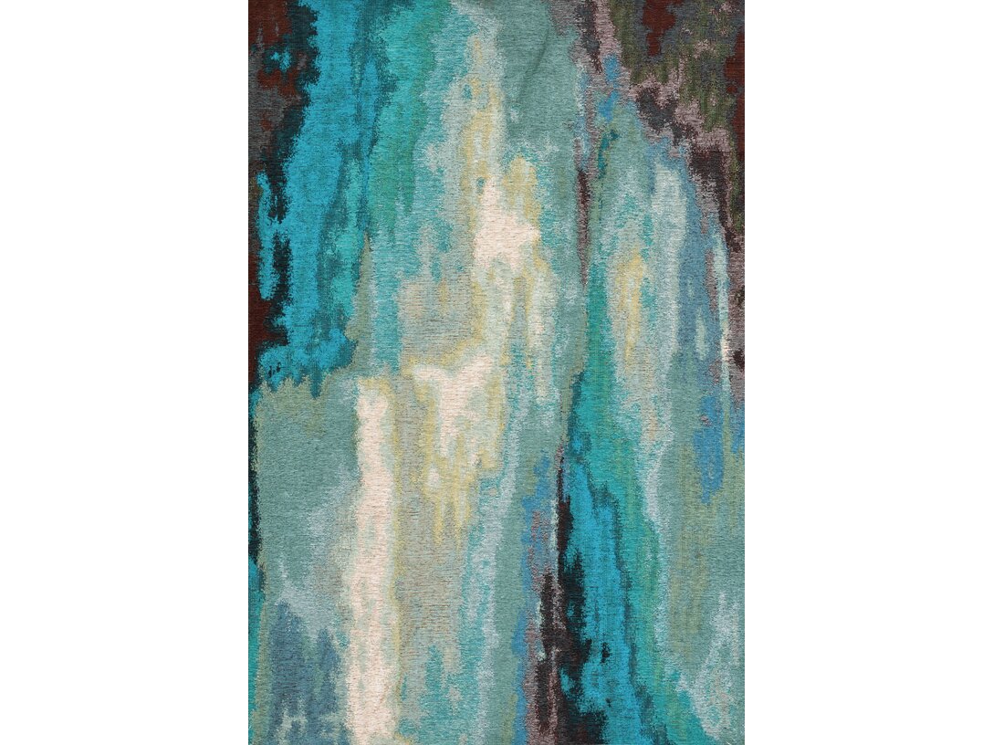 Dywan Kler Accessories Laguna prostokątny 160x230 cm, kolor niebieski, materiał tworzywo sztuczne