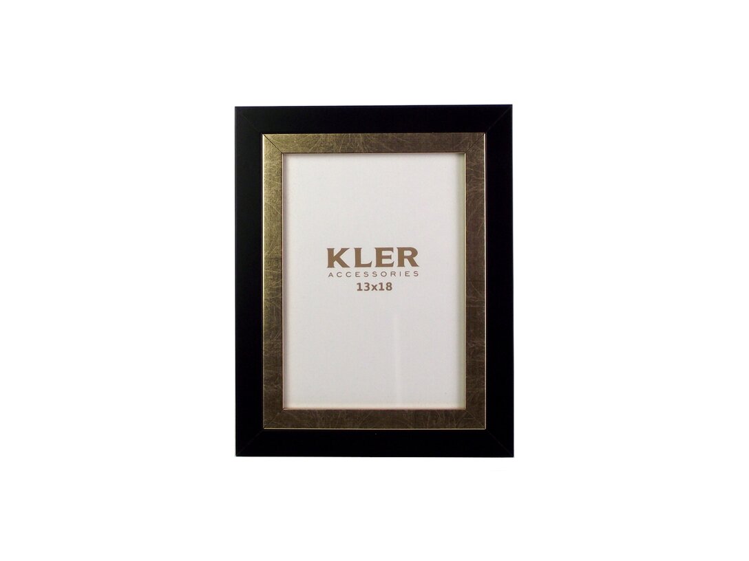 Ramka na zdjęcie Kler Accessories Oro 13x18 cm, kolor czarny, materiał drewno
