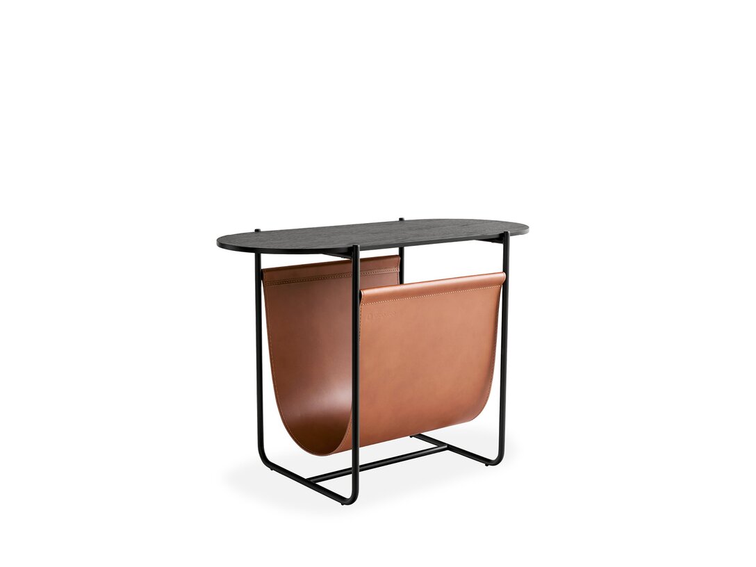 Stolik kawowy Calligaris Magazine 73 cm x 36 cm, śr. , kolor czarny, materiał materiał drewnopodobny
