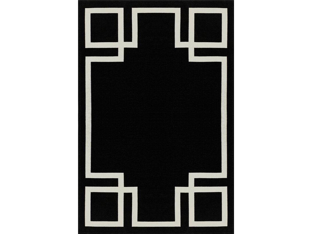 Dywan Kler Accessories Hampton prostokątny 160x230 cm, kolor czarny, materiał tworzywo sztuczne