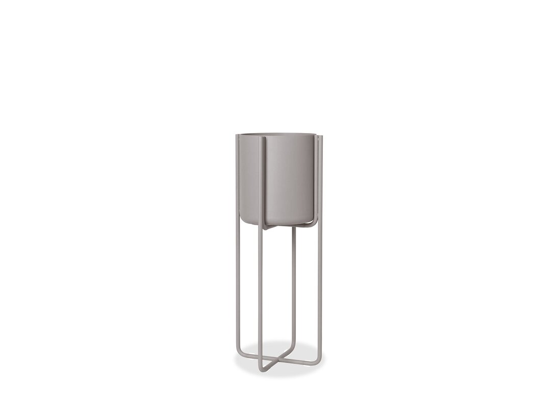 Kwietnik Blomus Kena, kolor szary, materiał metal
