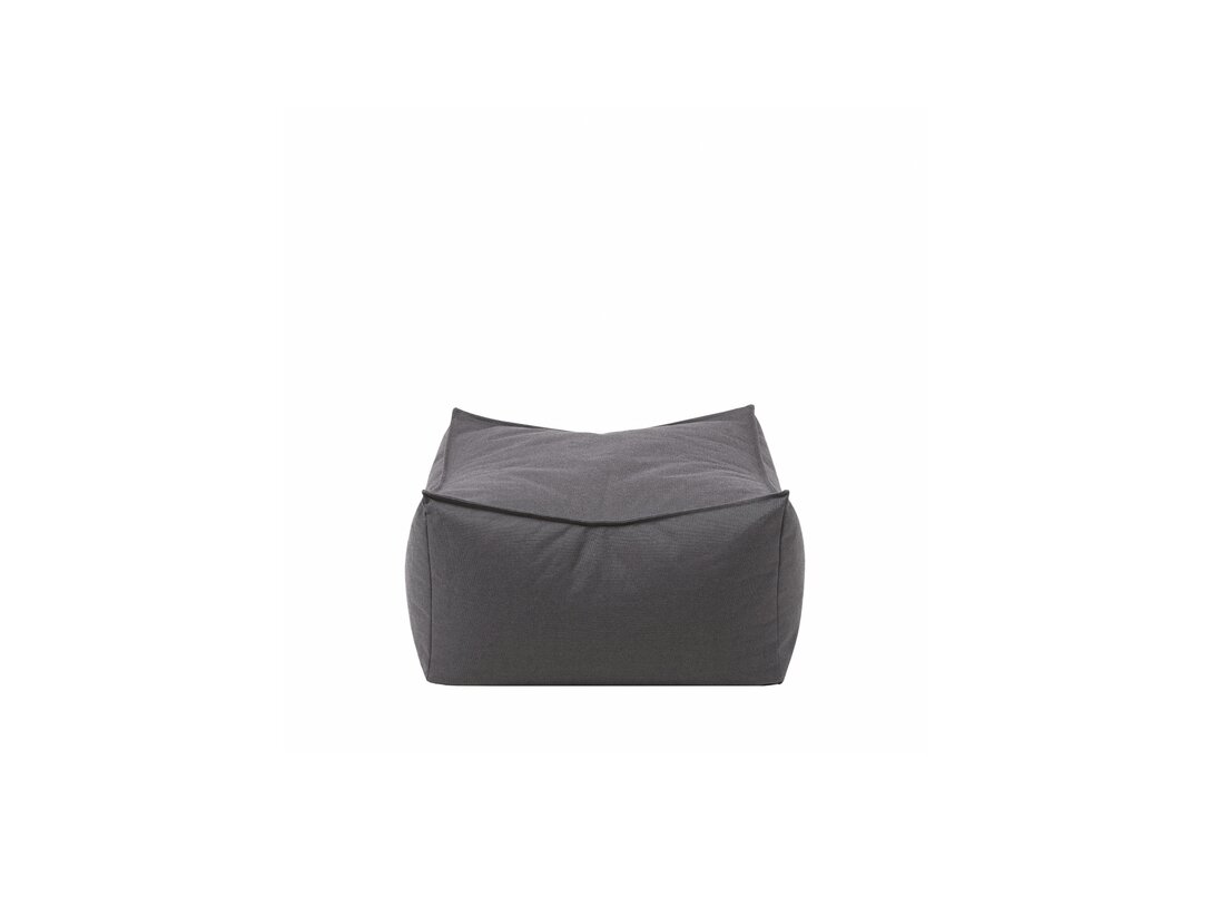 Puf Blomus Stay, kolor antracytowy, materiał tkanina outdoor