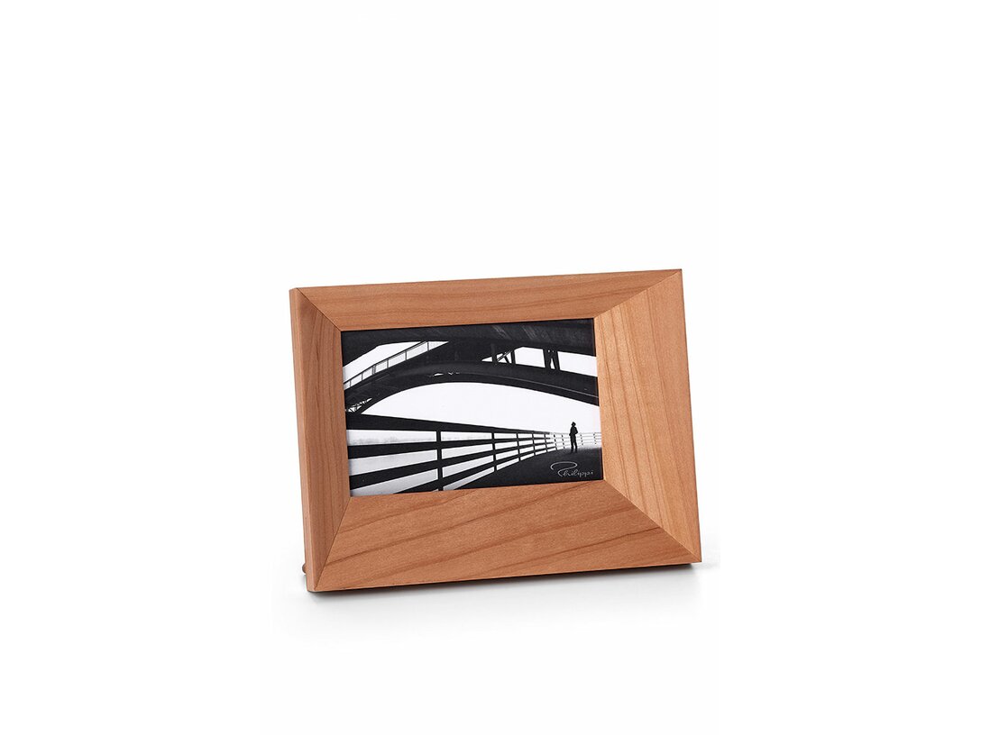 Fotorámeček Philippi Focus 10x15 cm, barva hnědá, materiál dřevo