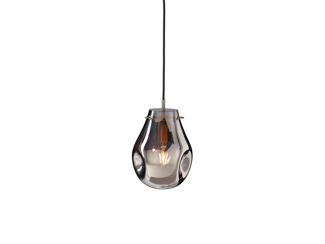 Lampa wisząca Bomma Soap E27, LED, max. 13W, kolor srebrny, materiał szkło