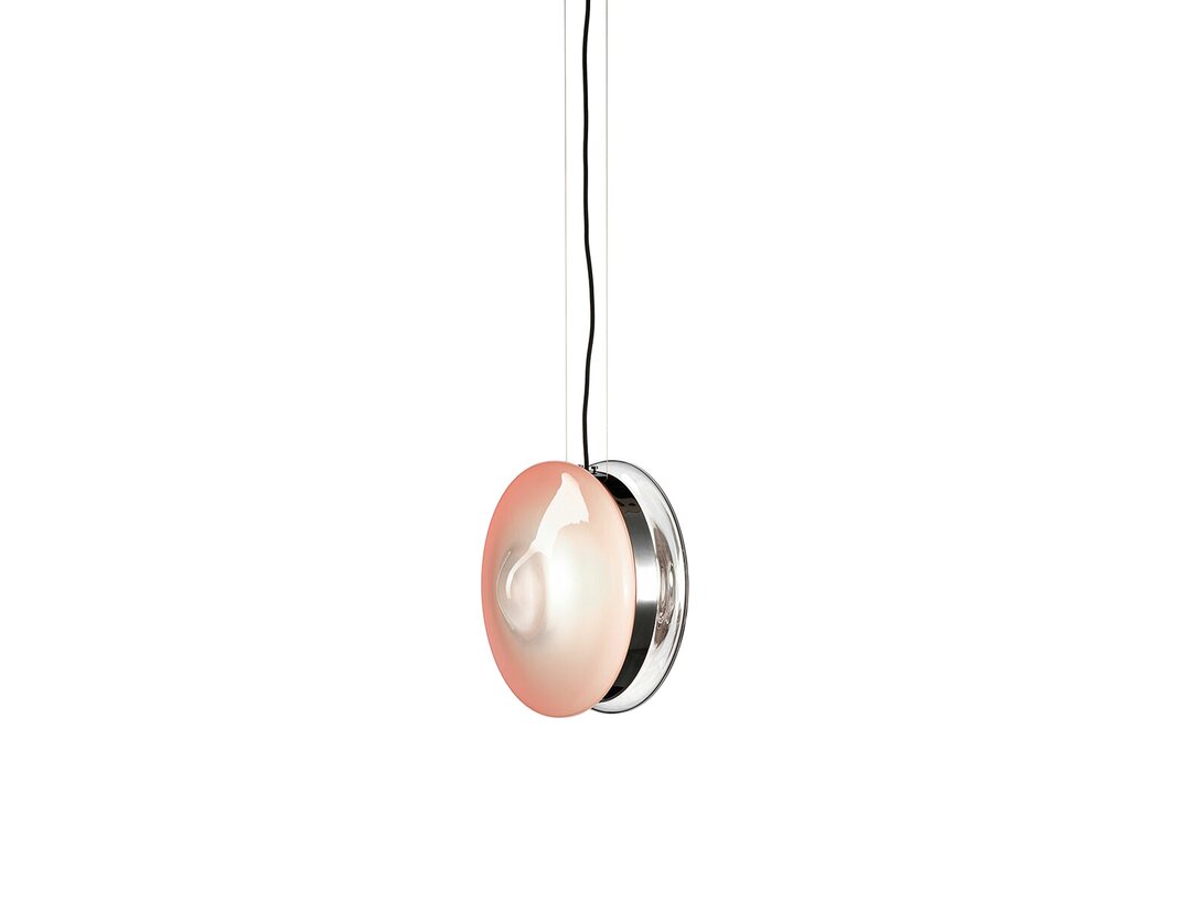 Lampa wisząca Bomma Orbital E27, LED, max. 13W, kolor różowy, materiał szkło