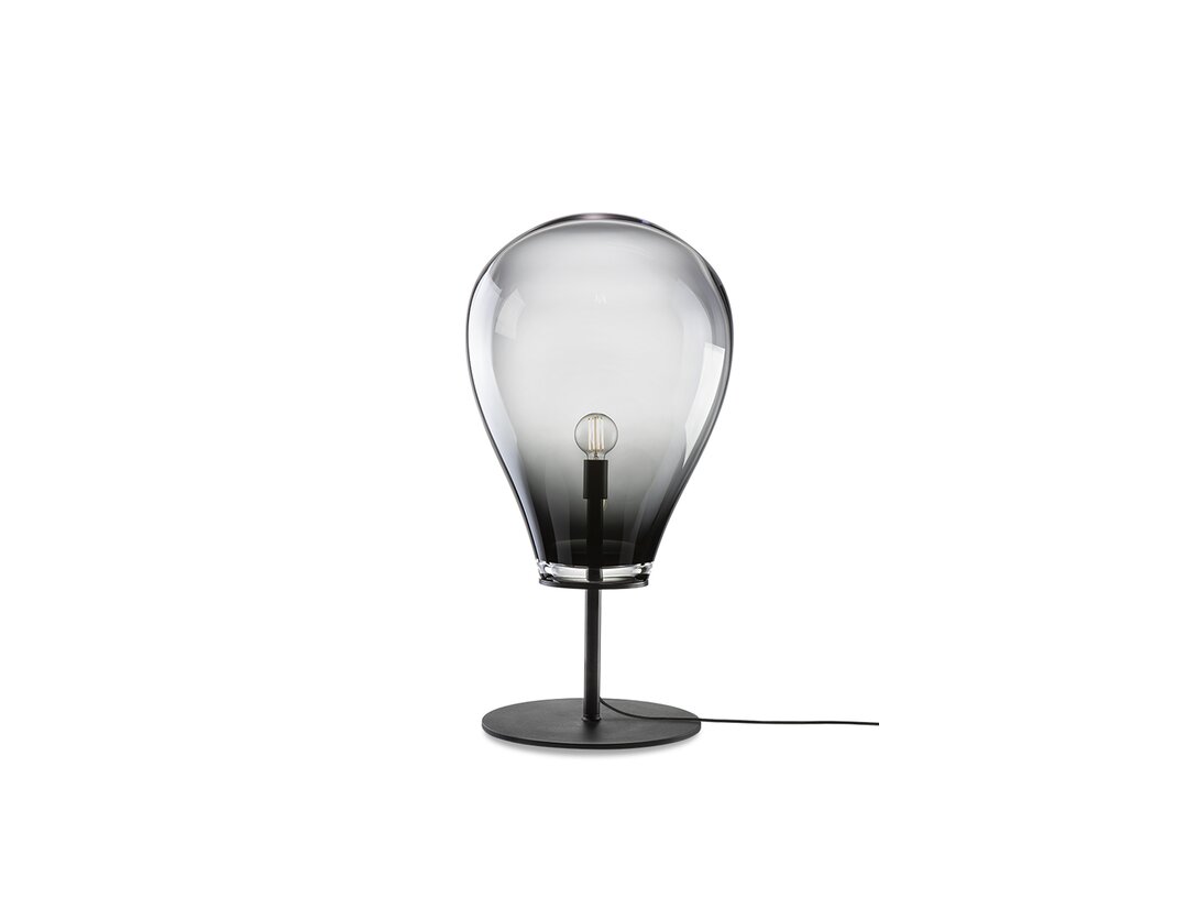Lampa podłogowa Bomma Tim E27, LED, max. 13W, kolor szary, materiał szkło