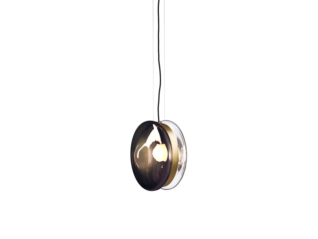 Lampa wisząca Bomma Orbital E27, LED, max. 13W, kolor czarny, materiał szkło