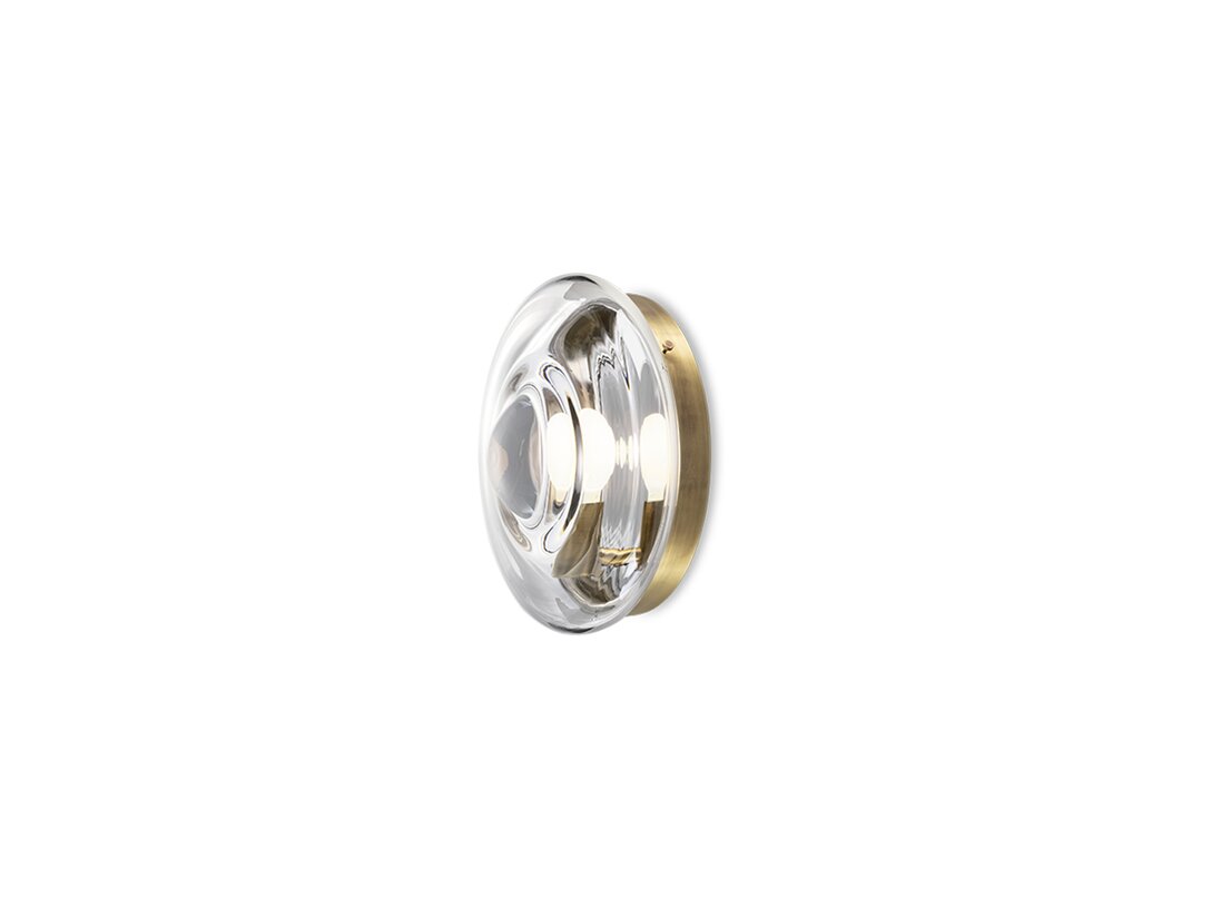 Kinkiet Bomma Orbital E27, LED, max. 13W, kolor transparentny, materiał szkło