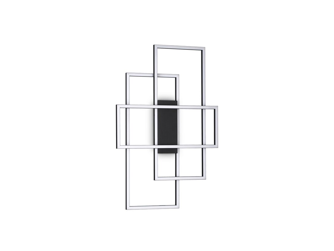 Plafon Ideal-Lux Frame LED 31W 2700 lm, kolor czarny, materiał metal