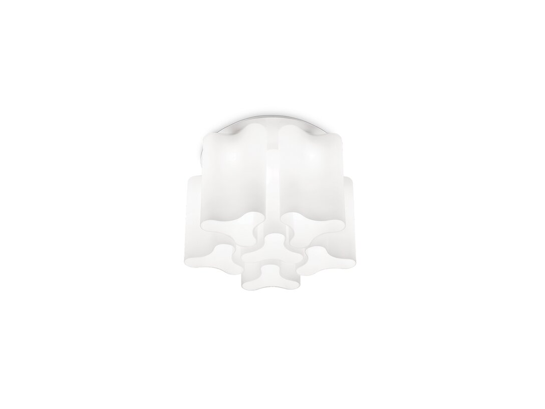 Plafon Ideal-Lux Compo E27 max. 6x60W (brak żarówek w komplecie), kolor biały, materiał szkło