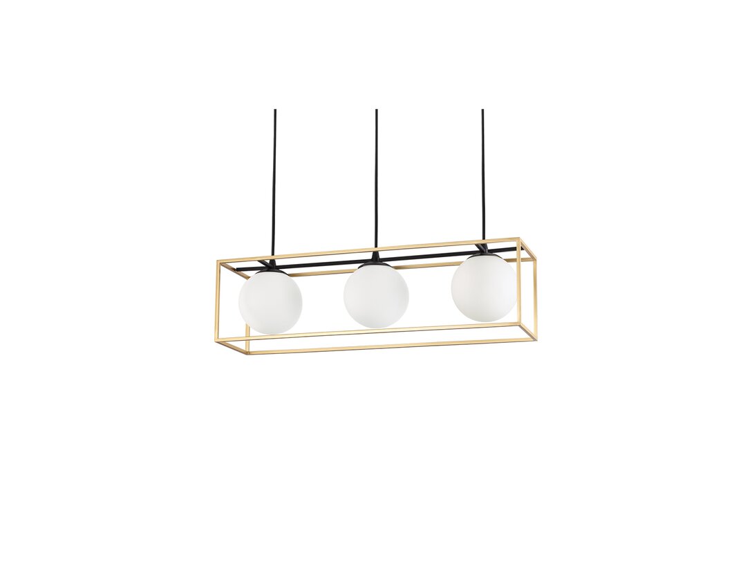 Lampa wisząca Ideal-Lux Lingotto E14 max. 3x40W (brak żarówek w komplecie), kolor złoty, materiał metal