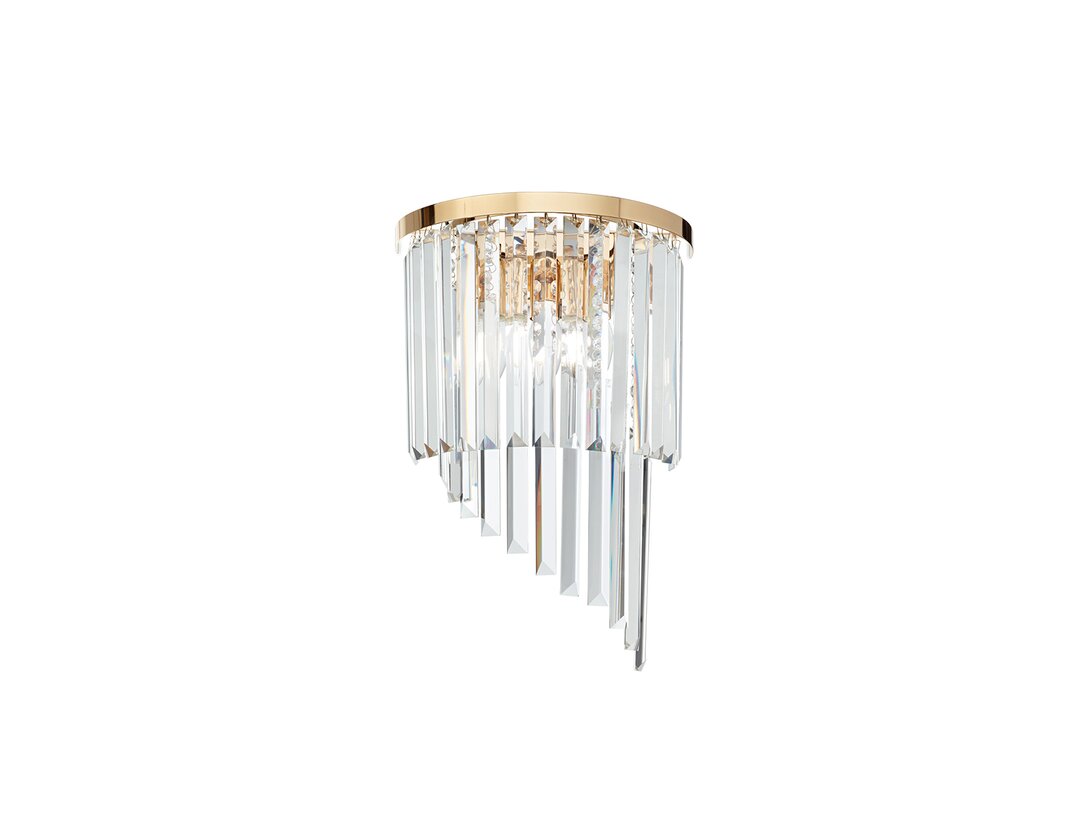Kinkiet Ideal-Lux Carlton E14 max. 3x40W (brak żarówek w komplecie), kolor złoty, materiał metal