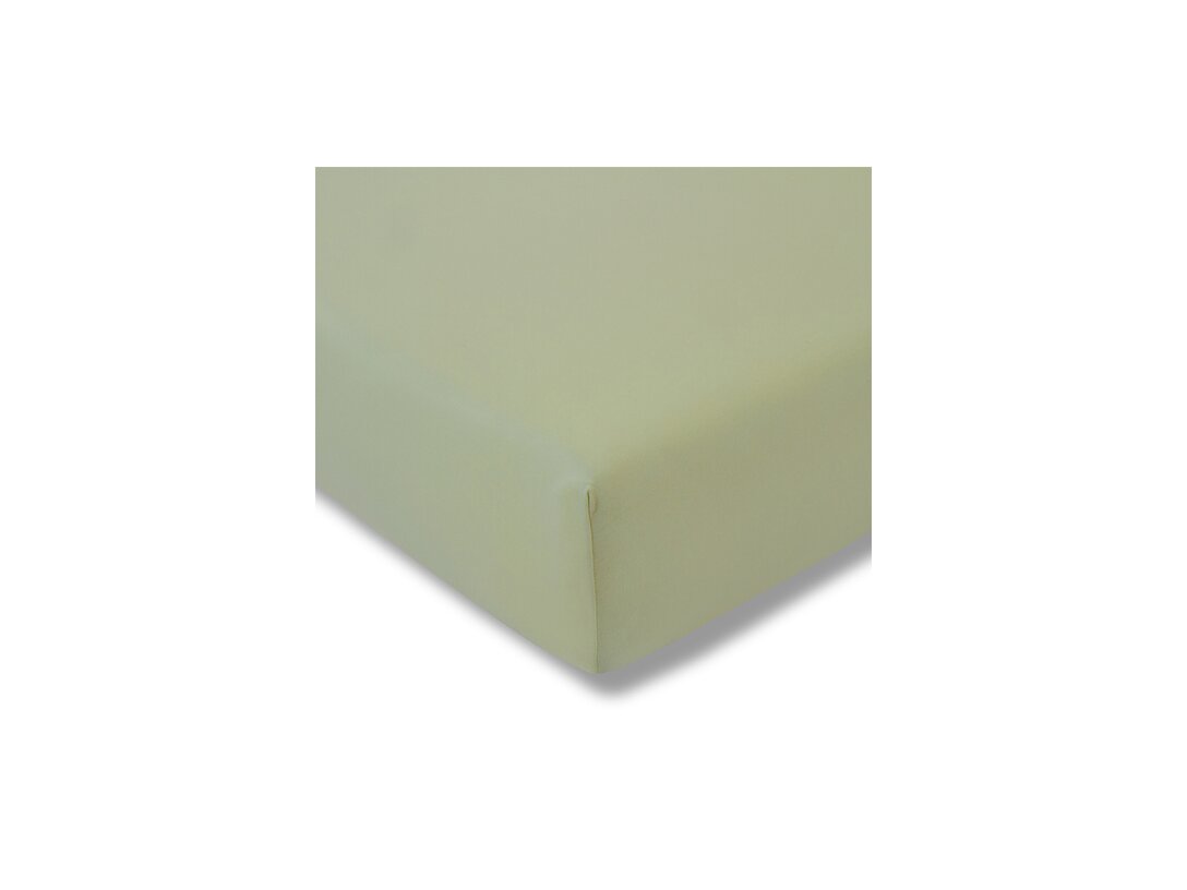 Prześcieradło Estella Zwirn Jersey 100x200 cm, kolor zielony, materiał bawełna