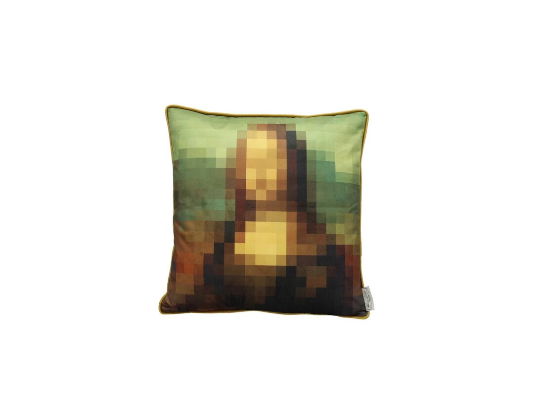 Poduszka dekoracyjna Mona Lisa Piksele