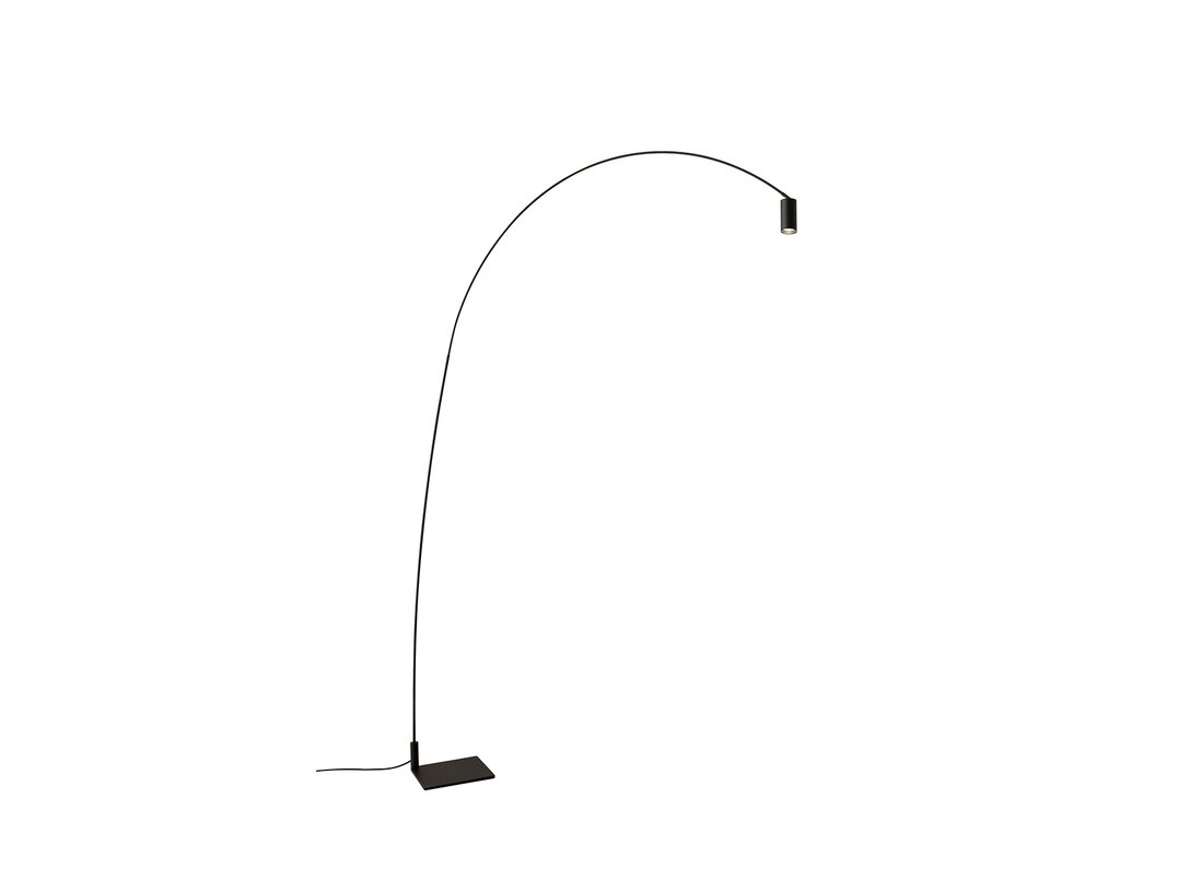 Lampa podłogowa Nemo Fox LED, max.15W, kolor czarny, materiał stal
