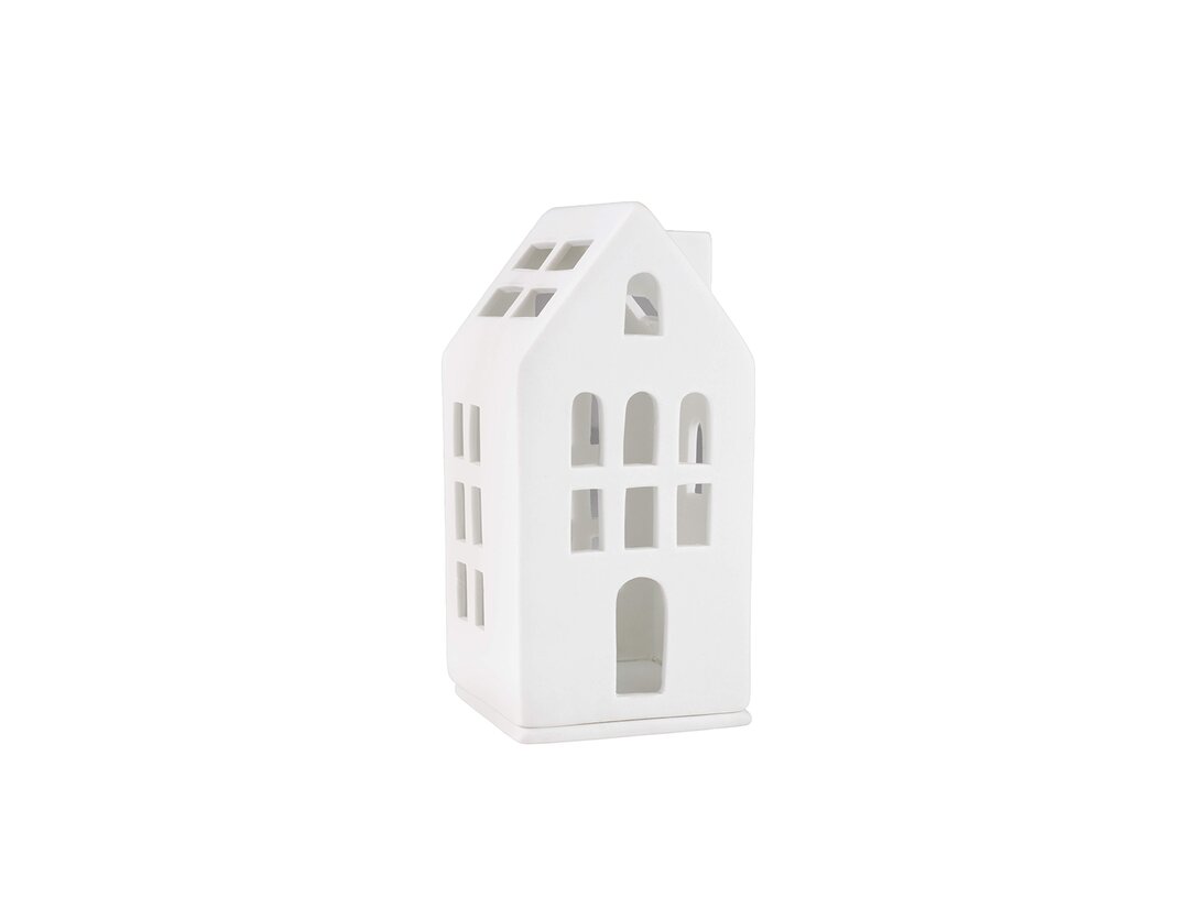 Lampion Domek - domek gościnny Räder, kolor biały, materiał porcelana