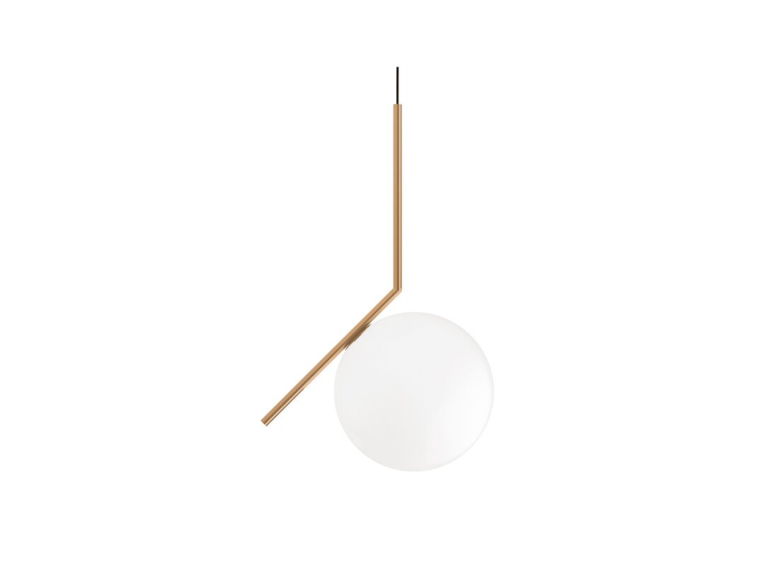 Lampa wisząca Kler Accessories IC 1xmax.205W 220-250V (brak żarówki w komplecie), kolor złoty, materiał szkło