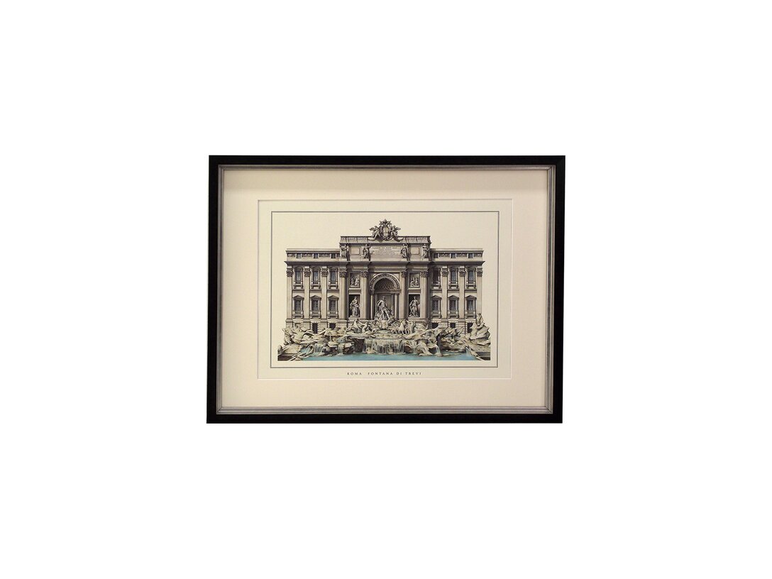 Obraz Roma Fontana di Trevi Kler Accessories 53x40 cm, materiał drewno