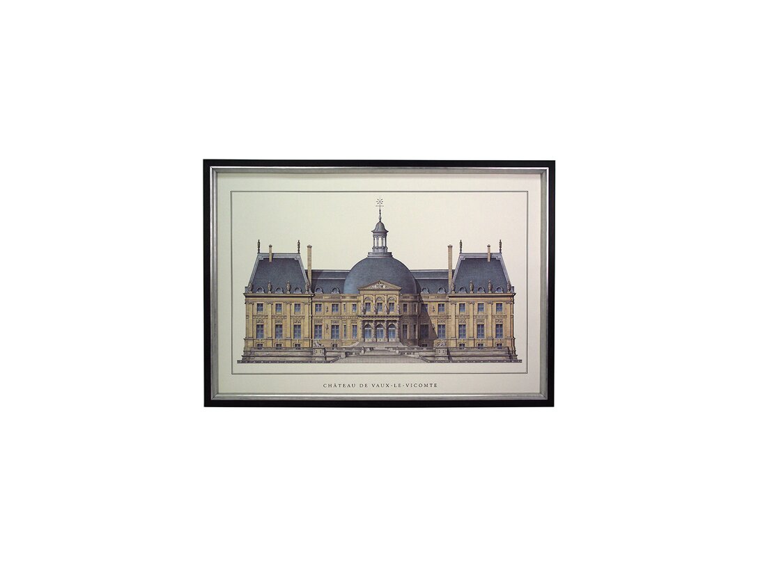 Obraz Chateau de Vaux-le-Vicomte Kler Accessories 89x62,5 cm, materiał drewno