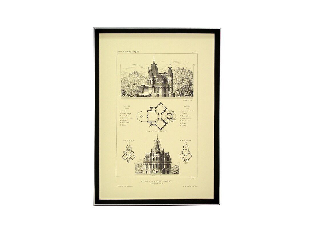Obraz Maison de Medecin, a Pontonx-sur-l'Adour Kler Accessories 37x52x cm, materiał drewno