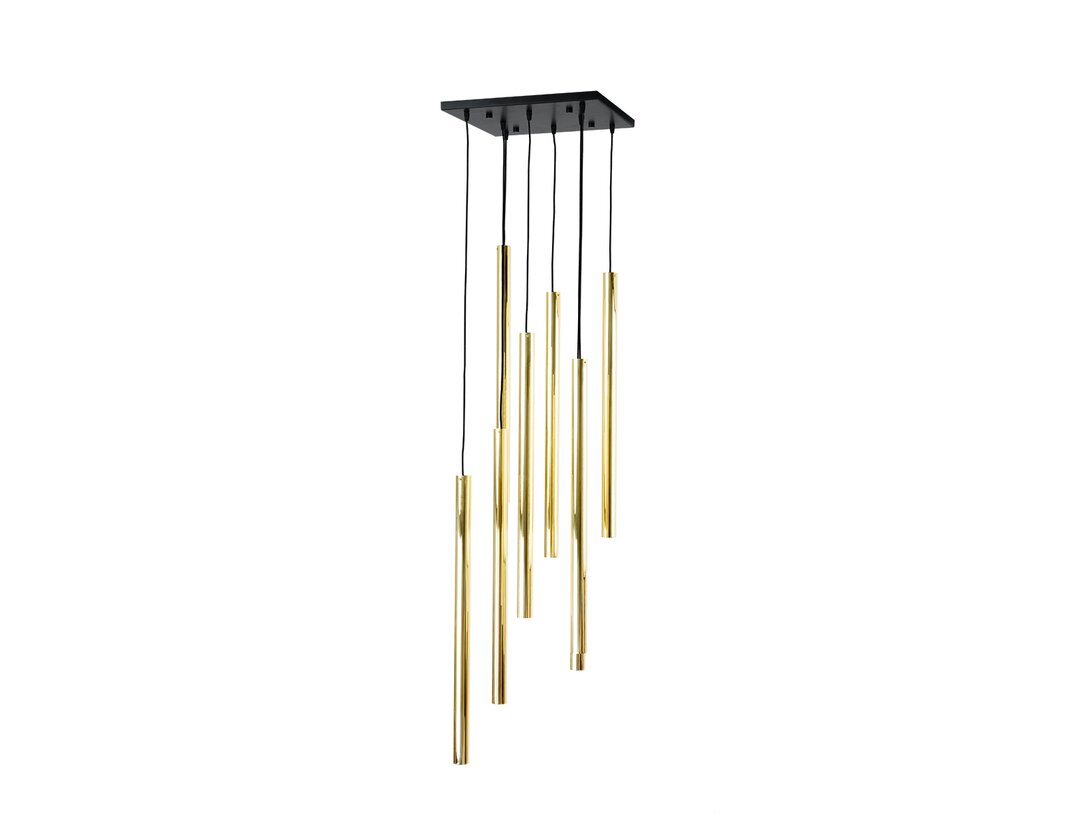 Lampa wisząca Kler Accessories Akadi 8 x GU10 25W (brak żarówek w komplecie), kolor złoty, materiał metal