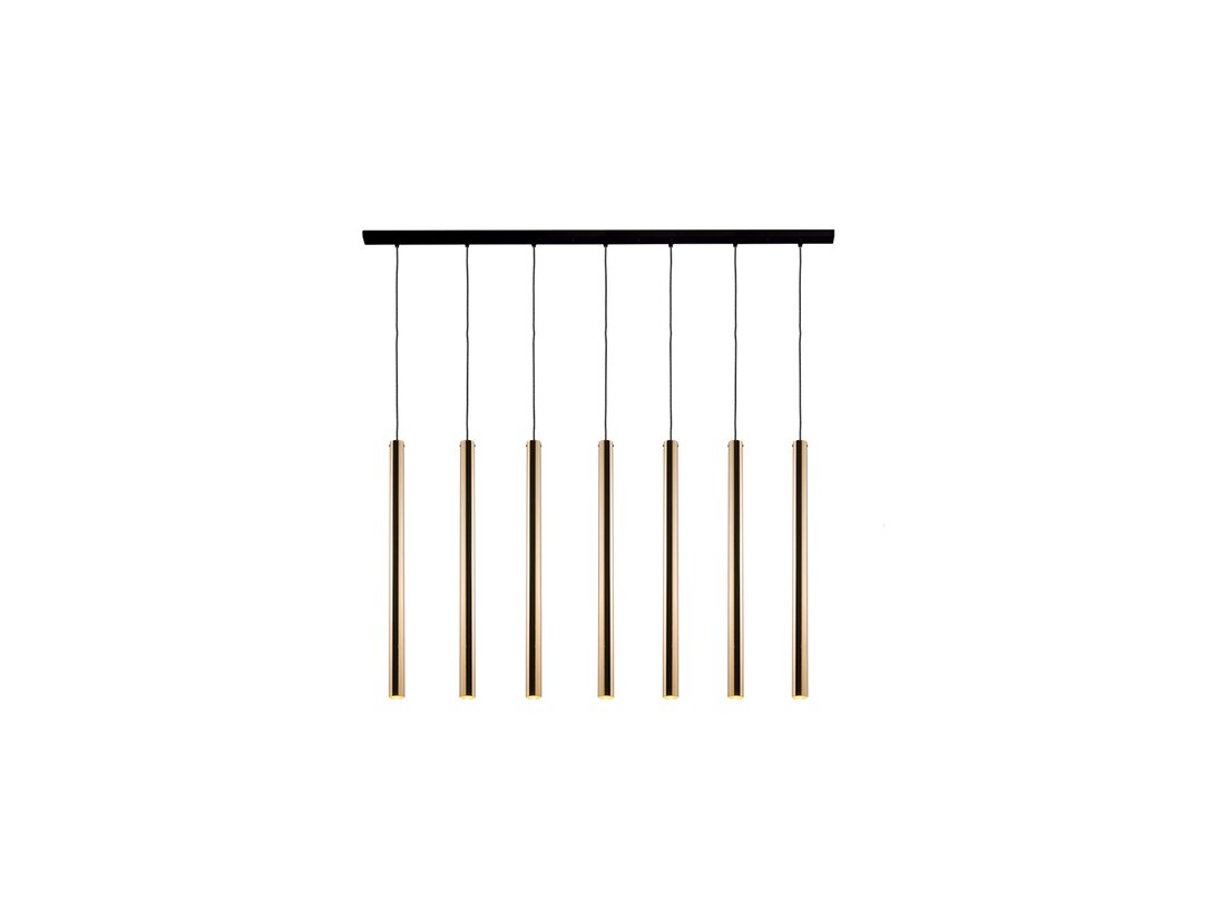 Lampa wisząca Kler Accessories Akadi 7 x GU10 (brak żarówek w komplecie), kolor złoty, materiał metal