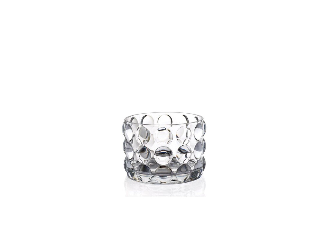 Miska 225mm RCR Bubble, barva průhledná, materiál křišťál