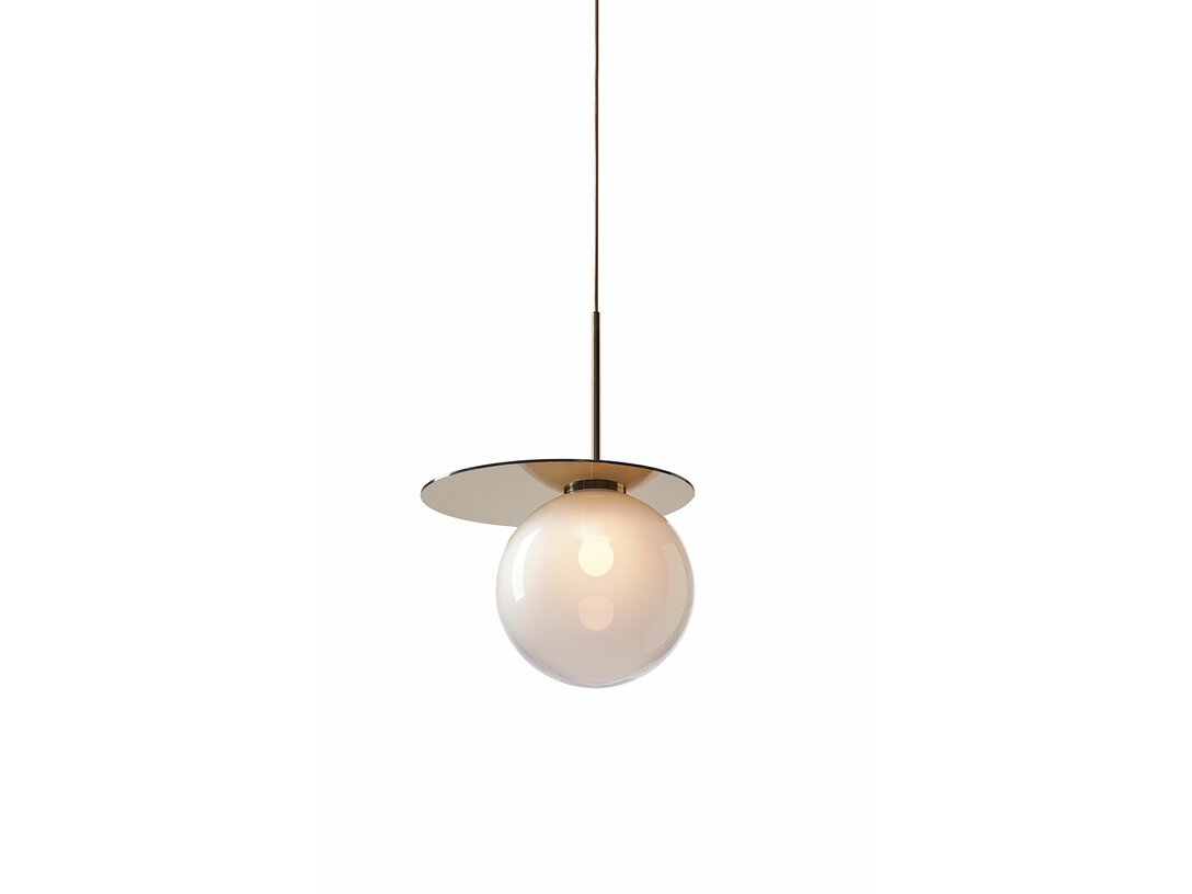 Lampa wisząca Bomma Umbra E27, LED, max. 13W, kolor szary, materiał szkło