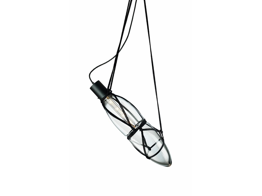 Lampa wisząca Bomma Shibari E27, LED, max. 6,5W, kolor transparentny, materiał szkło