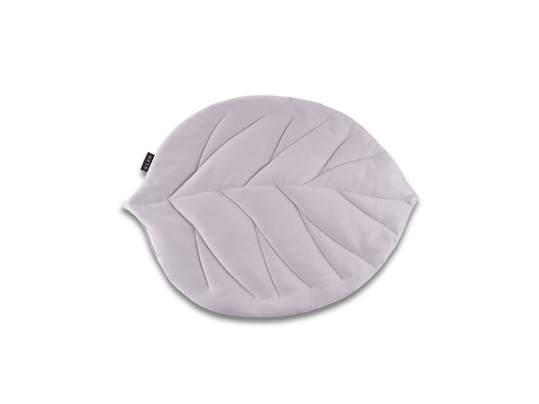 Mata Kler Accessories Leaf, kolor szary, materiał tkanina