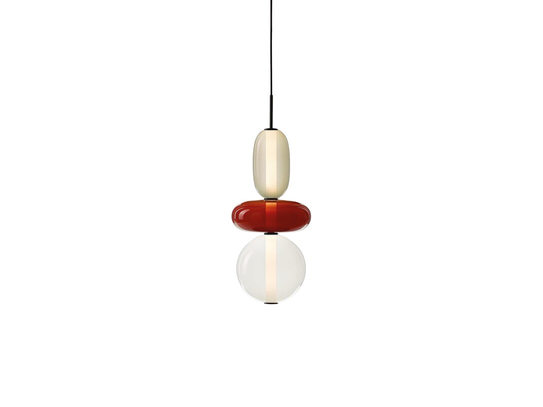 Lampa wisząca Bomma Pebbles , kolor multikolor, materiał szkło