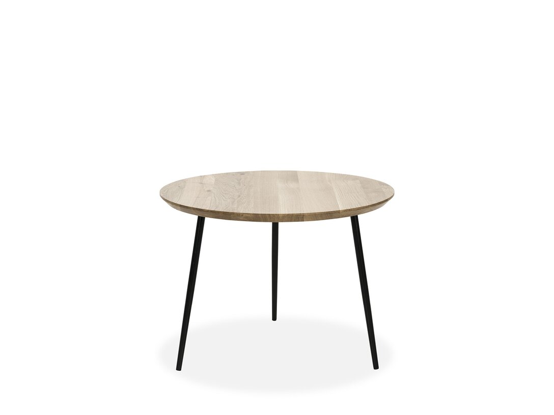 Stolik kawowy Jafra Vintage  x , śr. 70 cm, kolor brązowy, materiał drewno