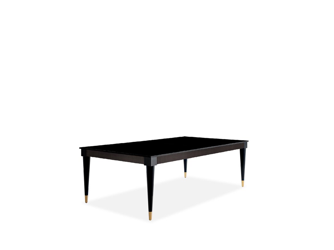 Stolek konferenční KLER Linea Fornir 120 cm x 60 cm, prům. , barva černá, materiál akryl