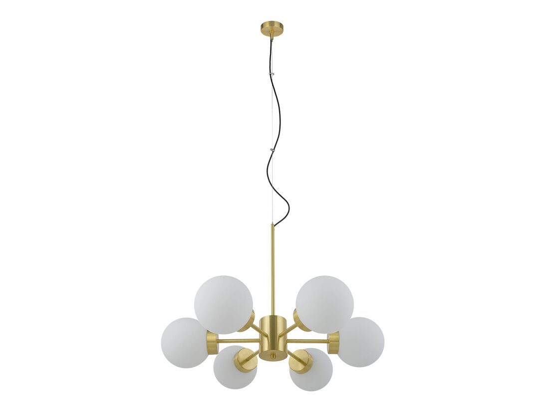 Lampa wisząca Kler Accessories Adora 6xLED E14 max 7W, kolor biały, materiał szkło