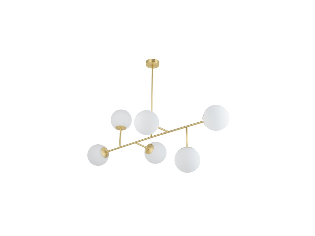 Lampa wisząca Kler Accessories Adoro 6xLED E14 max 7W, kolor biały, materiał szkło