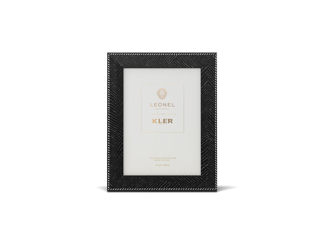 Ramka na zdjęcie Kler Accessories Wenge 13x18 cm, kolor czarny, materiał drewno