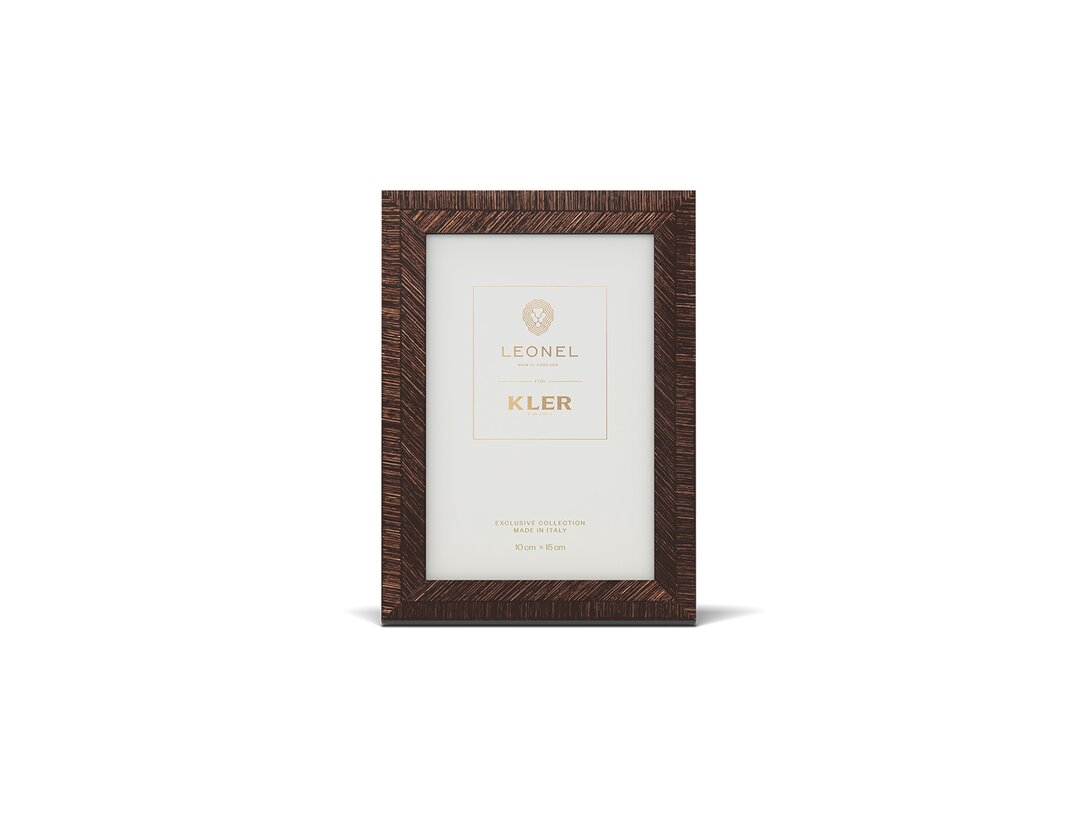 Ramka na zdjęcie Kler Accessories Classic 10x15 cm, kolor brązowy, materiał drewno