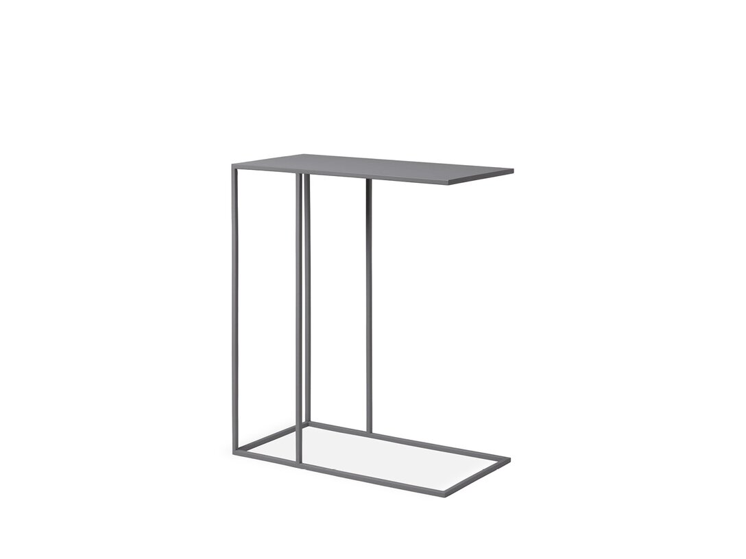 Stolek odkládací Blomus Fera 50 cm x 25 cm, prům. , barva šedá, materiál ocel