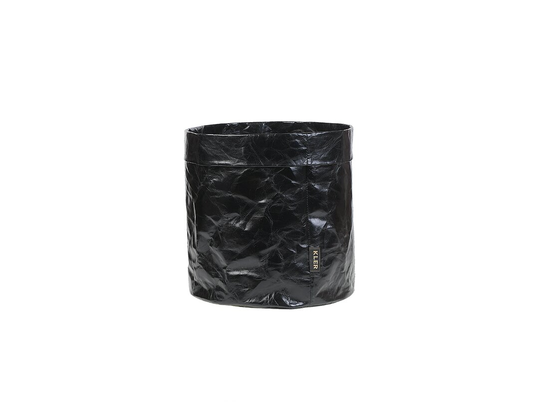 Kryt na květináč Kler Accessories Eda 35 cm, barva černá, materiál celulóza