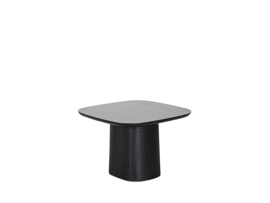 Stolik kawowy kwadratowy Kler Fungo 63 cm x 63 cm, śr. , kolor czarny, materiał drewno